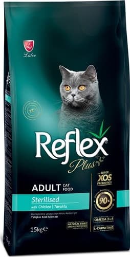 Reflex Plus Sterilised Tavuklu Kısırlaştırılmış Yetişkin Kedi Maması 15 KG