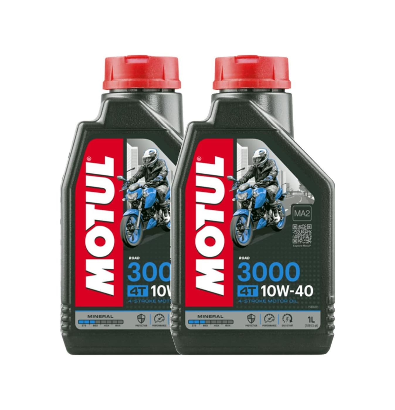 Motul 3000 10W-40 4T Mineral Motosiklet Motor Yağı 2 x 1 L
