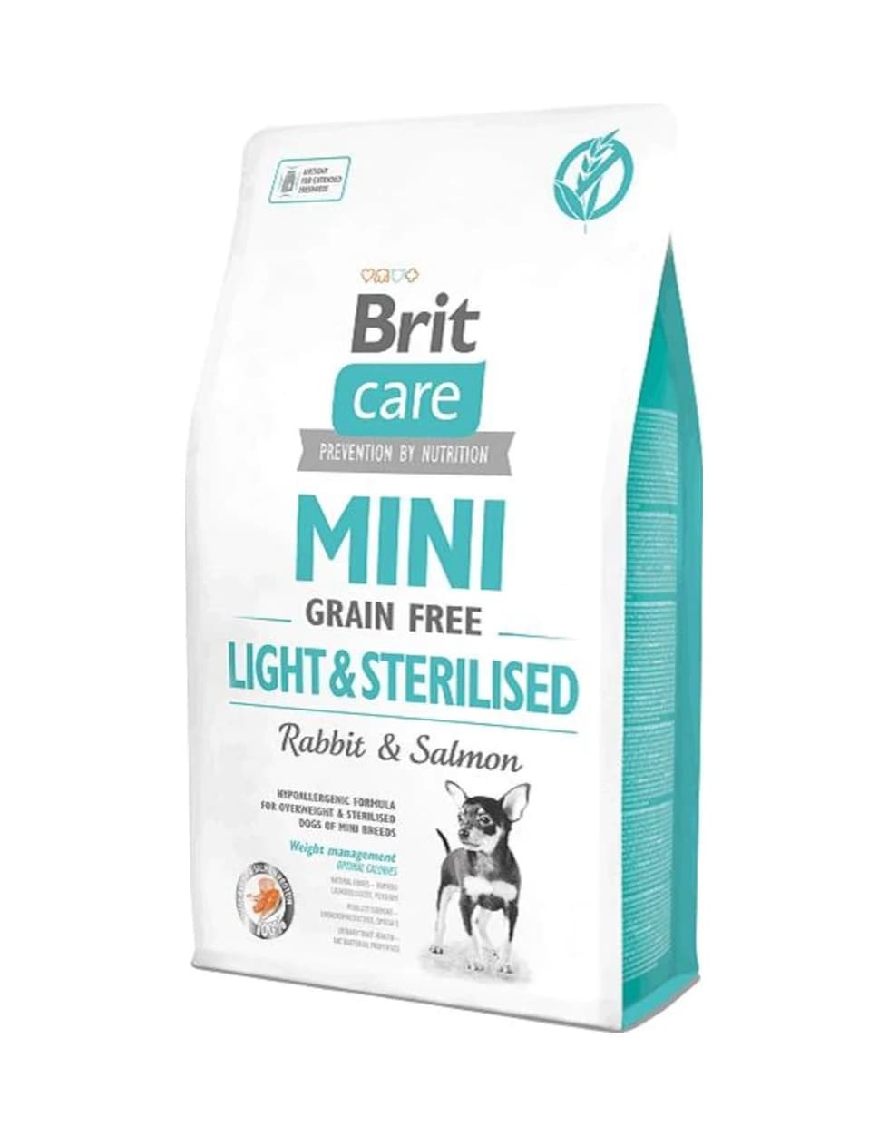Brit Care Mini Light Sterillised Tavşan Etli Tahılsız Kısırlaştırılmış Köpek Maması 2 KG