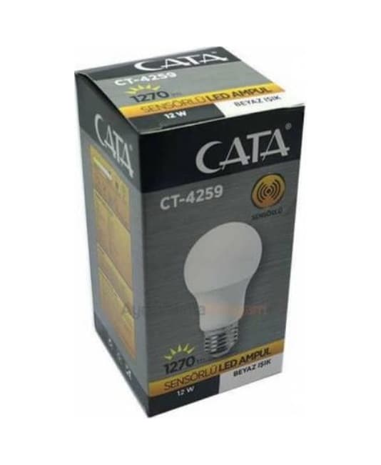 Cata Ct-4259 12 W Sensörlü Radar Led Ampul Beyaz Işık