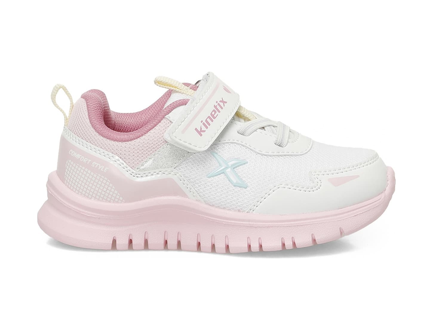 Kinetix Esgan B 5fx Beyaz Kız Çocuk Spor Ayakkabı Beyaz-a Pembe-sarı Çok Renkli
