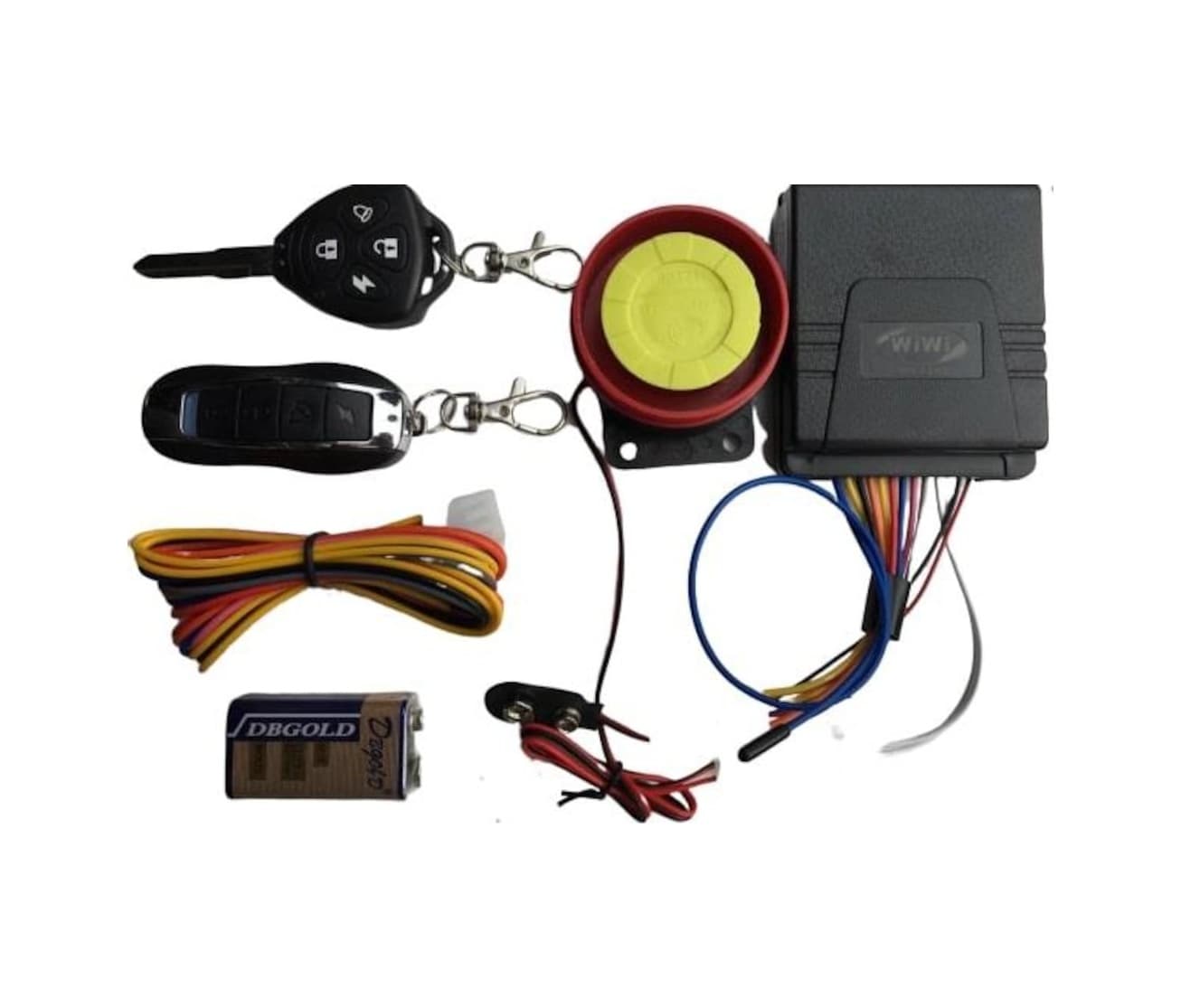 Wiwi Motosiklet Alarm-Çalıştırma Seti Pil Destekli-Motor Alarmı