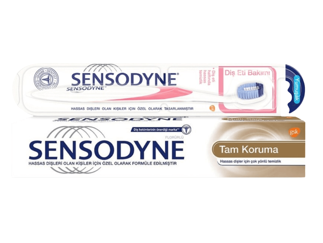 Sensodyne Tam Koruma Diş Macunu 50 ML + Yumuşak Diş Fırçası