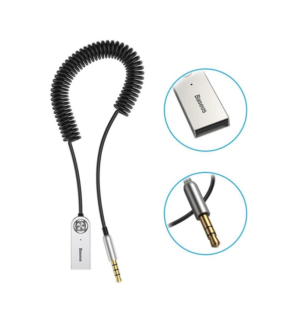 Baseus BA01 USB Bluetooth Araç Kiti Siyah