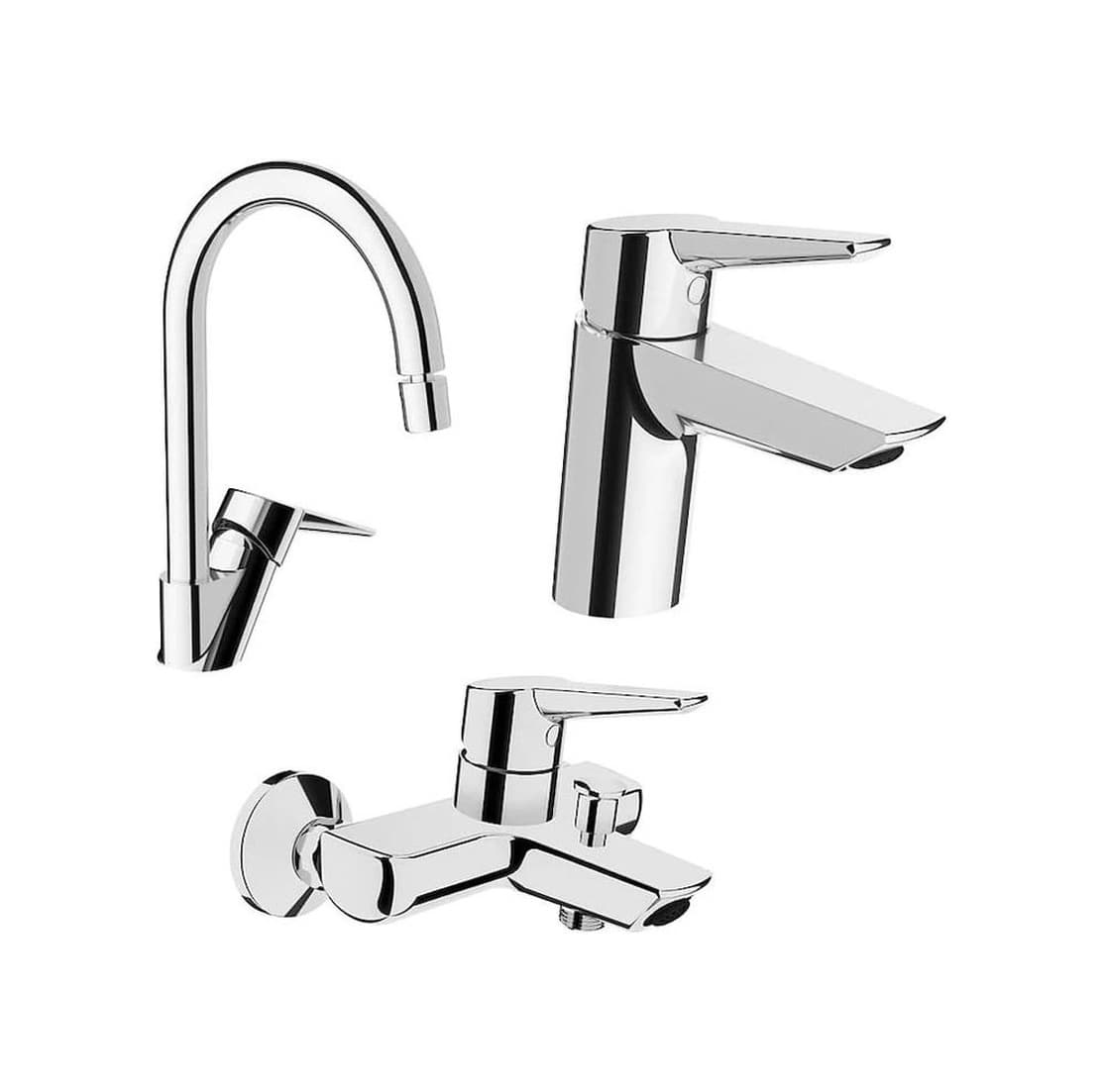 Artema Solid S Lavabo Musluk + Eviye Mutfak + Banyo Batarya Seti