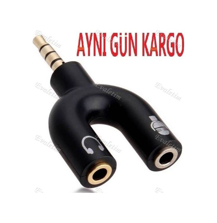 Kulaklık Mikrofon Çoklayıcı 3.5Mm 4456A Ayırıcı Swıtch Dönüştürü