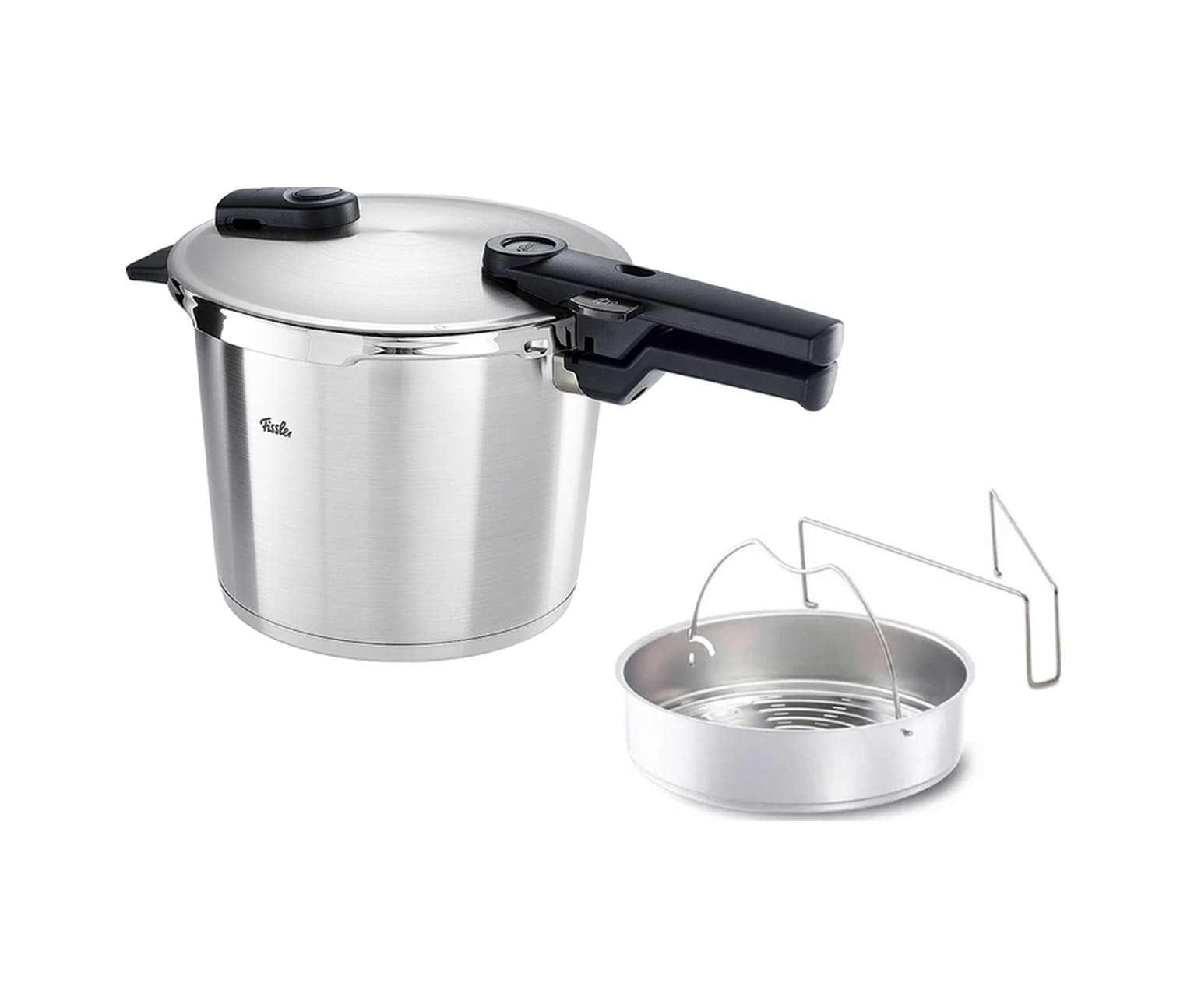 Fissler Vitaquick Premium 6 Litre Düdüklü Tencere + Buharda Pişirme Aparatı Diğer