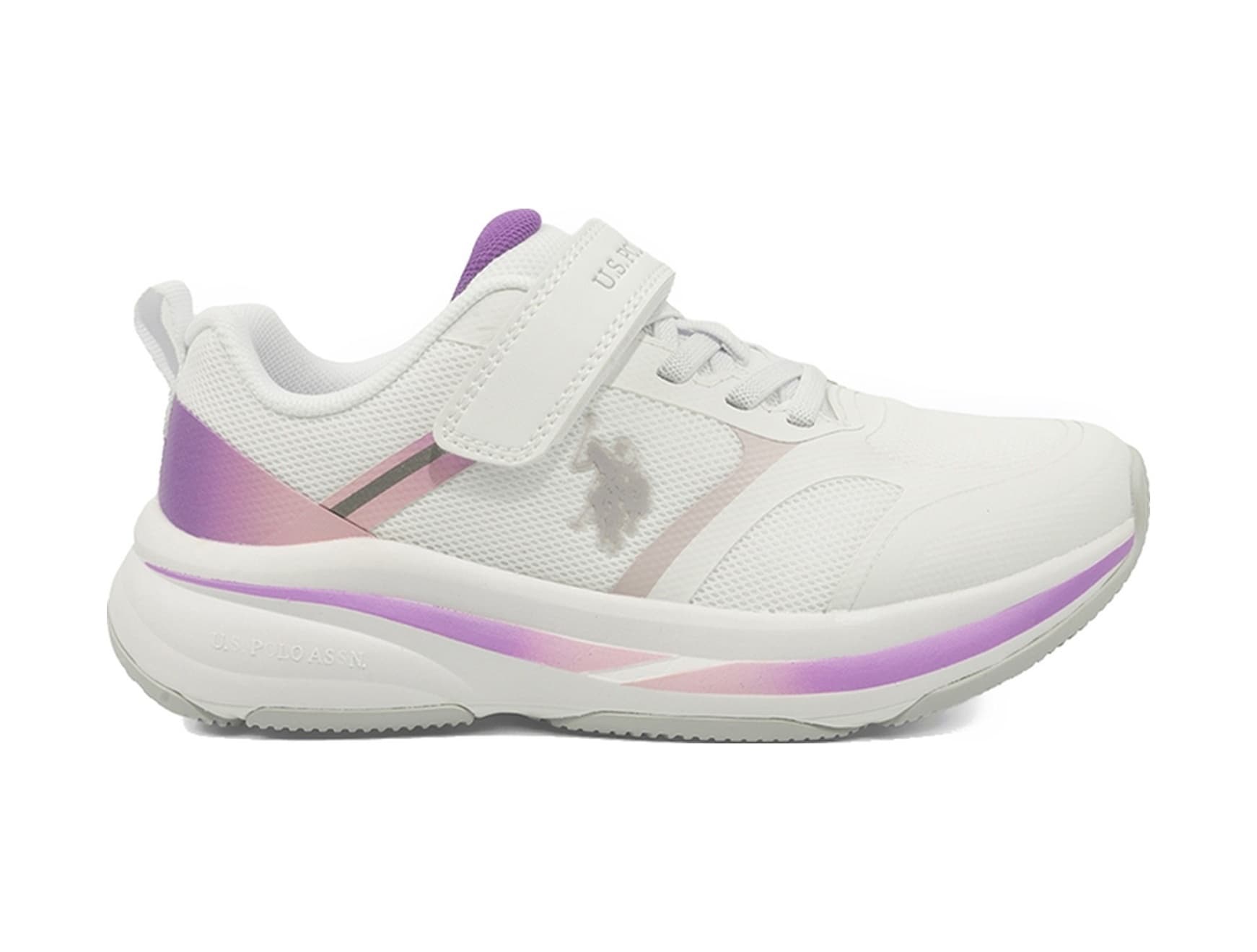 U.s. Polo Assn. Yute Jr 5pr Beyaz Kız Çocuk Spor Ayakkabı 000000000102027921 Beyaz-lıla