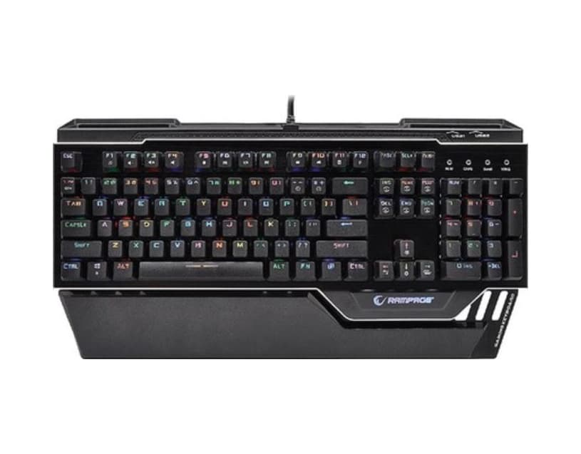 Rampage KB-RX92 COMMANDER Full RGB Ledli Usb 2*USB Hub US Layout Multimedya Gaming Q Klavye