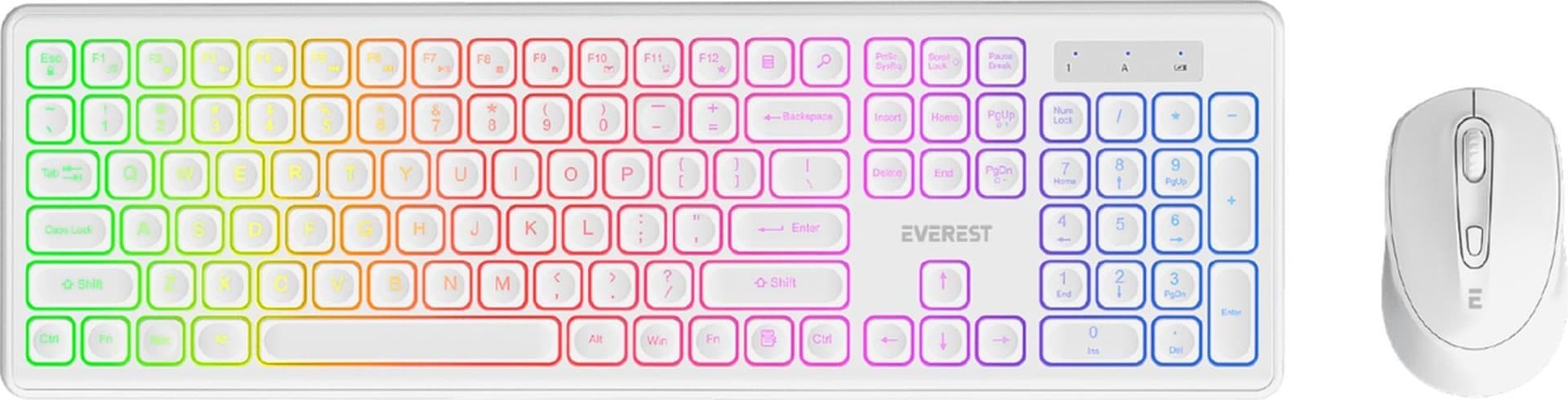 Everest Km-319bt Q Türkçe Rgb Kablosuz Oyuncu Klavye Mouse Seti Diğer