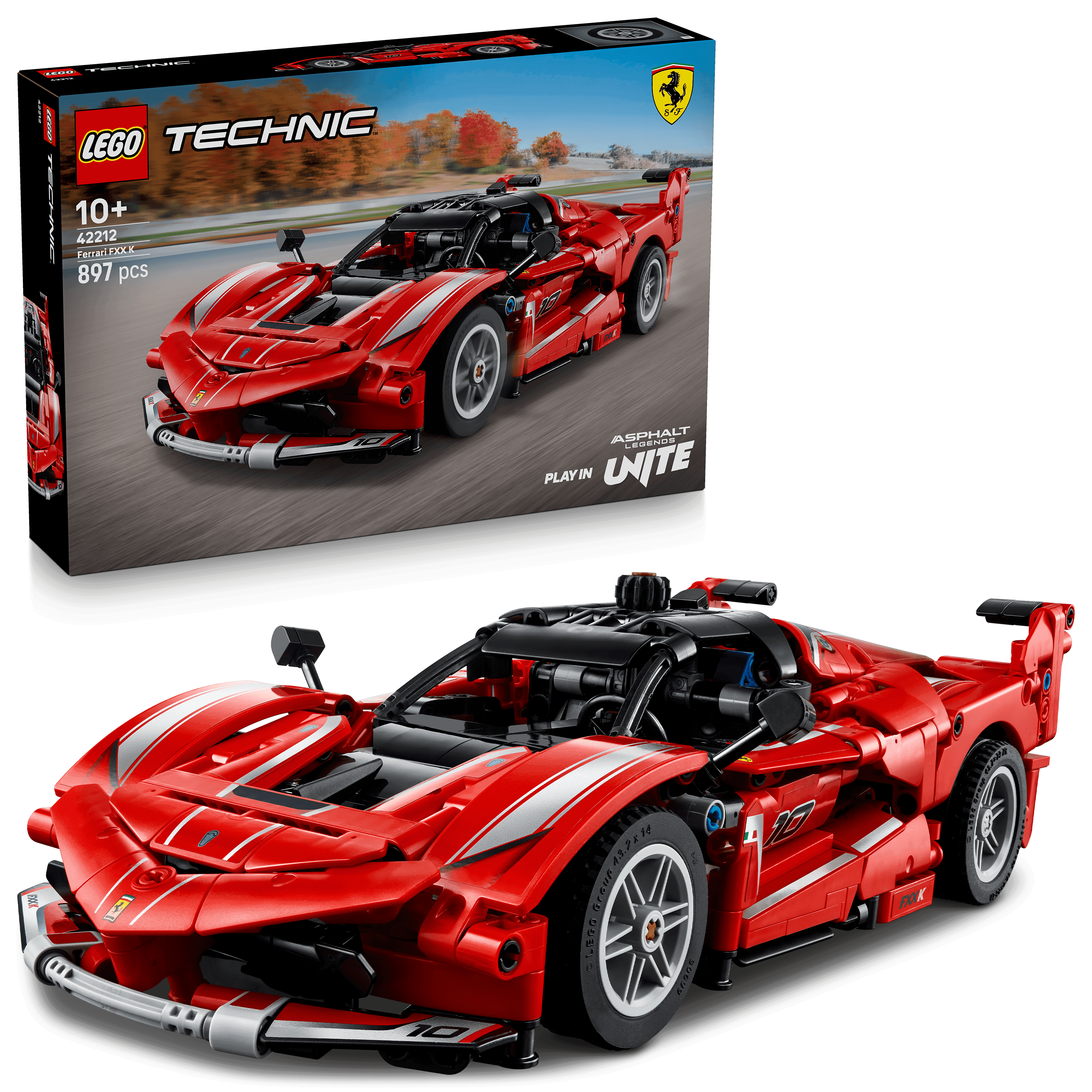 LEGO® Technic Ferrari FXX K 42212 - 10 Yaş ve Üzeri Çocuklar için STEM Oyuncak Yapım Seti (897 Parça)
