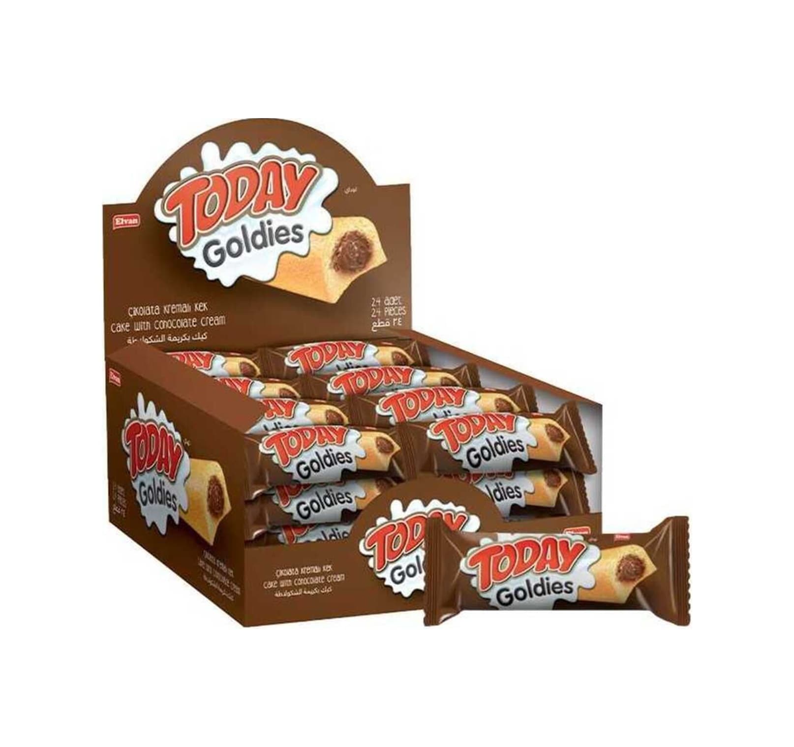 Today Goldies Çikolata Kremalı 35 Gr. 24 Adet (1 Kutu)
