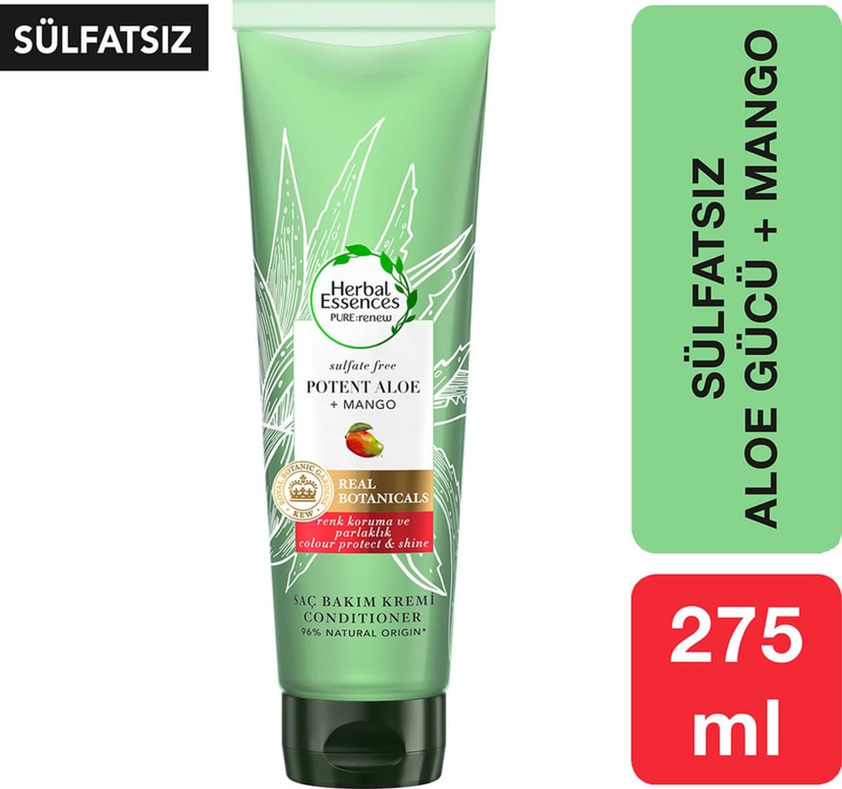 Herbal Essences Sülfatsız Renk Koruma ve Nem Aloe + Mango Saç Bakım Kremi 275 ML