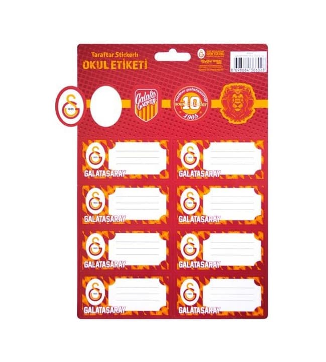 Galatasaray Stickers Okul Defter Etiketi - 3 Yaprak