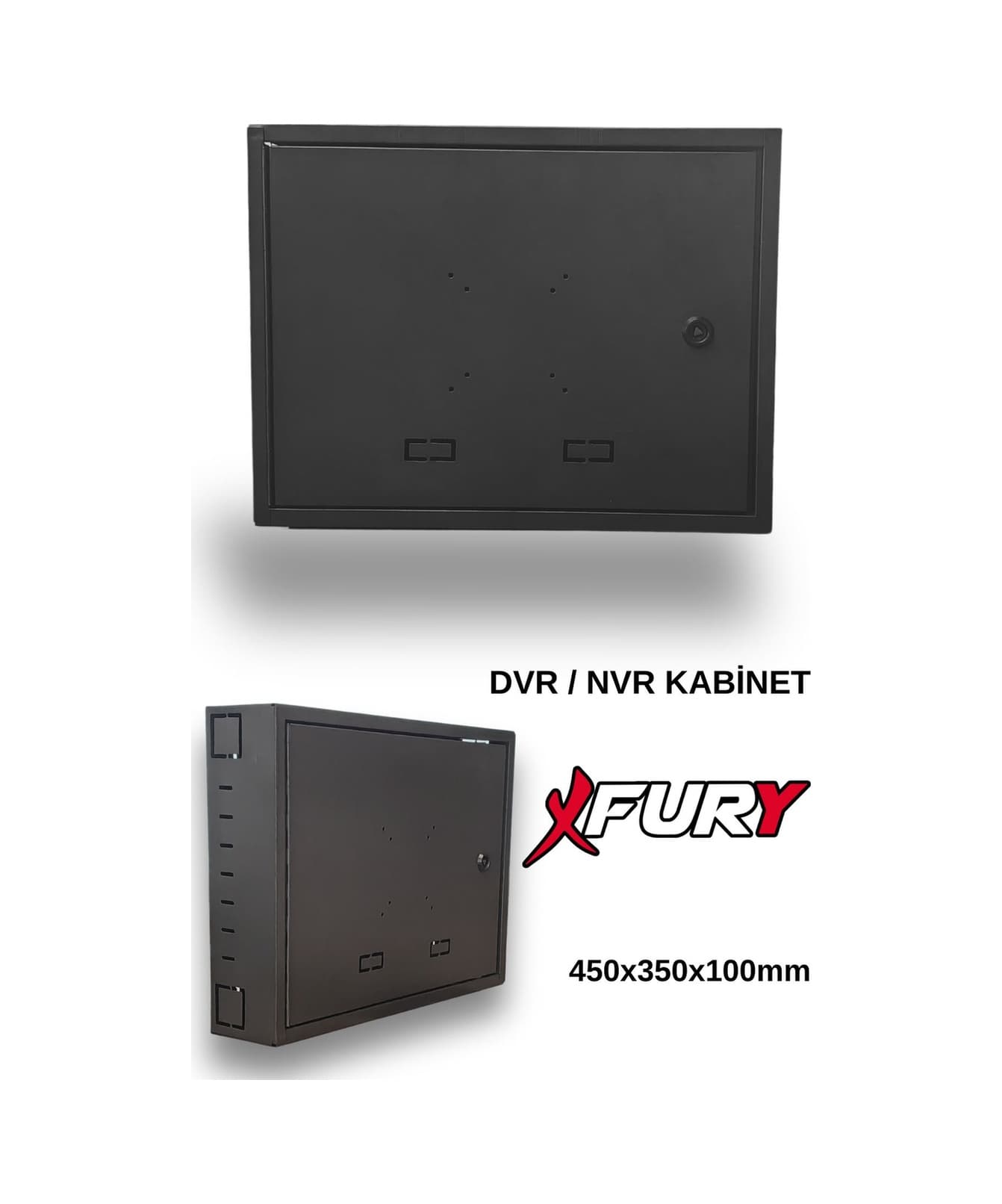 Fury Dvr Pano/box Nvr Cctv Rack Kabinet Ve Monitör Koruma Kutusu Antrasit