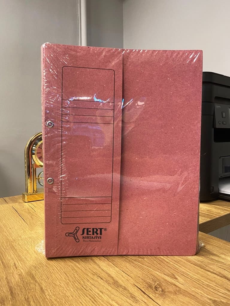 Sert Kırtasiye Yarım Kapak Dosya Pembe 50li Pk