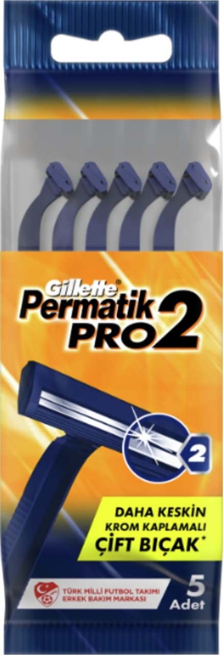 Gillette Permatik Pro2 Tıraş Bıçağı Poşet 5'li