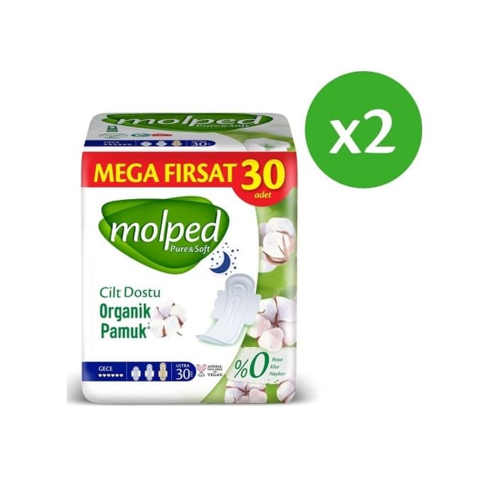 Molped Pure Soft Gece Avantajlı Mega Fırsat Paketi 2 x 30'lu