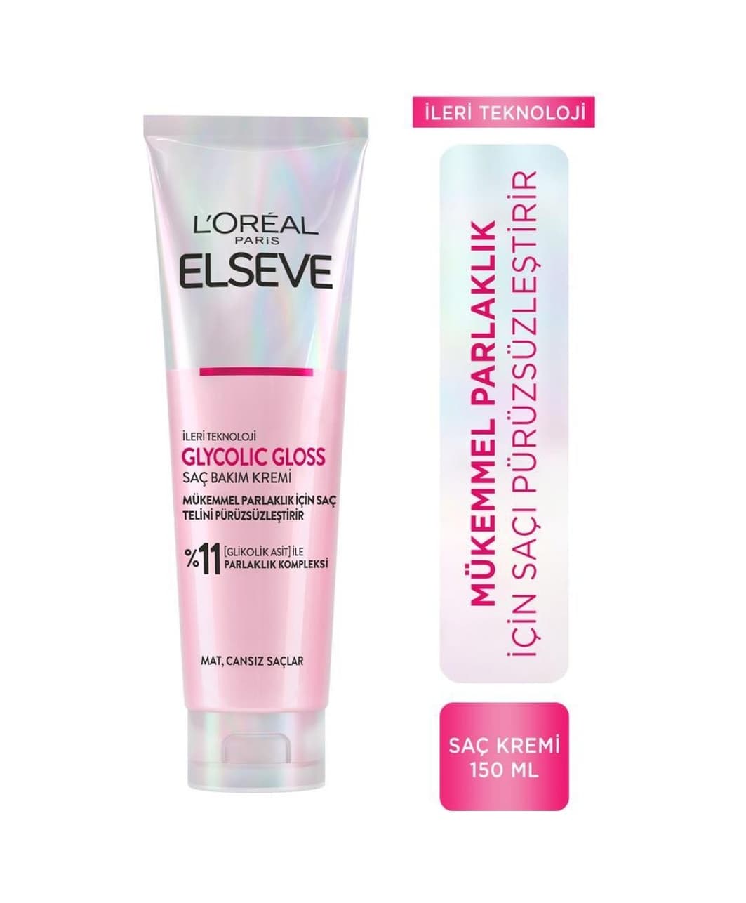 Elseve Glycolic Gloss Mükemmel Parlaklık Saç Kremi 150 ML
