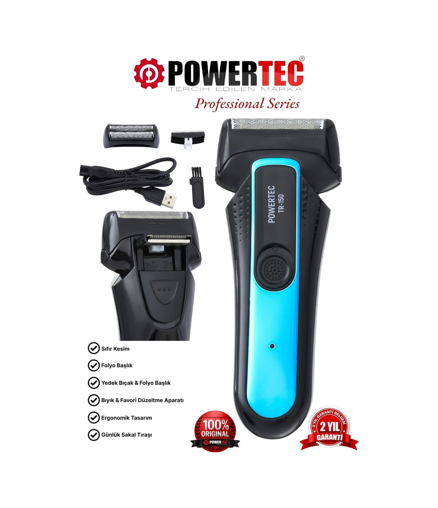 Powertec TR-150 Günlük Tıraş Makinesi