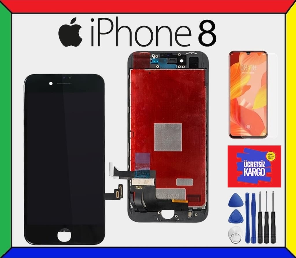 Apple Uyumlu iPhone 8 Ekran Lcd + Tamir Seti Hediyeli