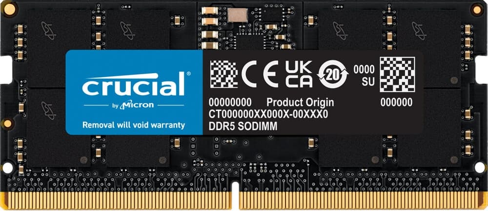 Crucial CT16G48C40S5 16 GB DDR5 4800 MHz CL40 Notebook Ram