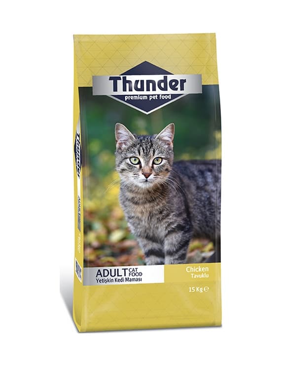 Thunder Tavuklu Yetişkin Kedi Maması 15 KG