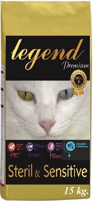 Legend Sterilised Düşük Tahıllı Somonlu Kısırlaştırılmış Yetişkin Kedi Maması 15 KG