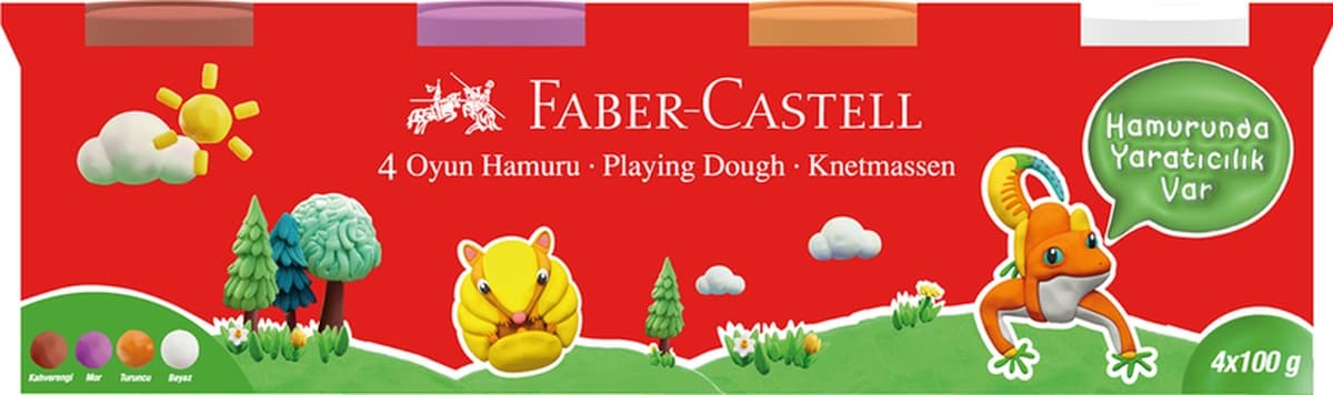 Faber-Castell Oyun Hamuru 4 Renk 4X100