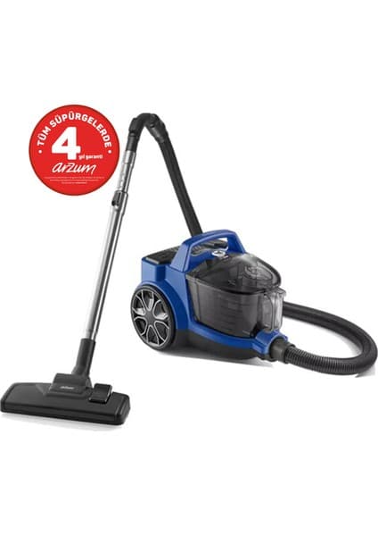 Arzum AR4072 Clean Force Blue Cyclone Filtreli Elektrikli Süpürge - Mavi