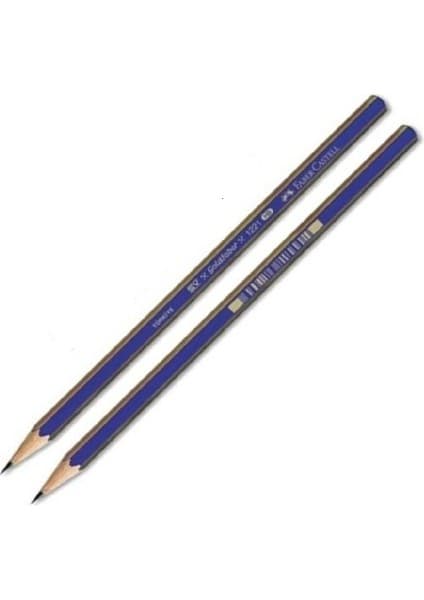 Faber-Castell 4B Resim Kalemi Yazım Teknikleri İçin İdeal Kolay Açılır 2'li Mavi