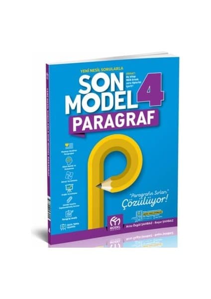Model Eğitim Yayıncılık 4. Sınıf Türkçe Kitabı Ciltli Son Paragraf Arzu Özgül Şahbaz Model Eğitim