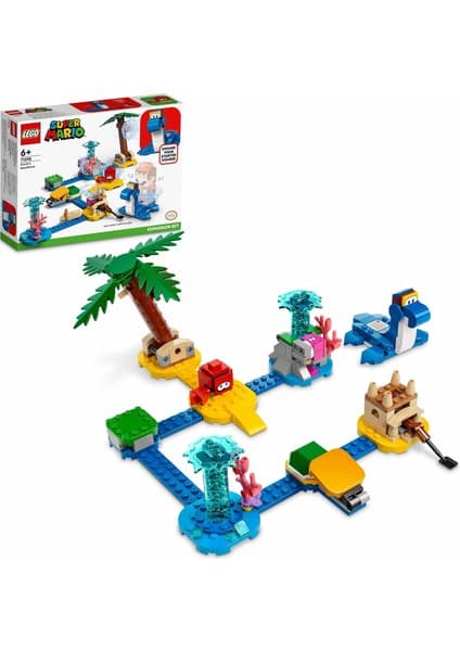 LEGO Super Mario# Dorrie#nin Plajı Ek Macera Seti 71398 - 6 Yaş ve Üzeri Çocuklar İçin Koleksiyonluk Oyuncak Yapım Seti (229 Parça)