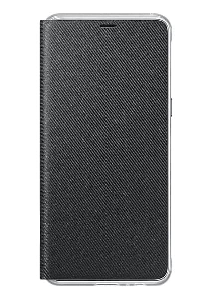 Samsung Galaxy Siyah A8 (2018) Neon Flip Kılıf- EF-FA530PBEGWW