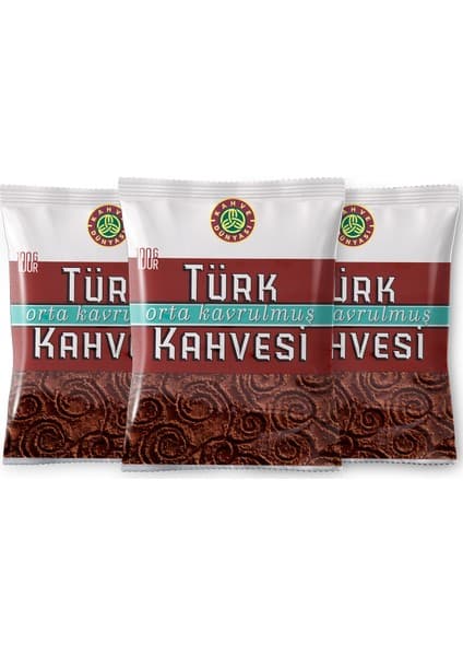 Kahve Dünyası Orta Kavrulmuş Türk Kahvesi 300 gr - Türkiye Menşeli, Yoğun ve Dengeli Lezzet