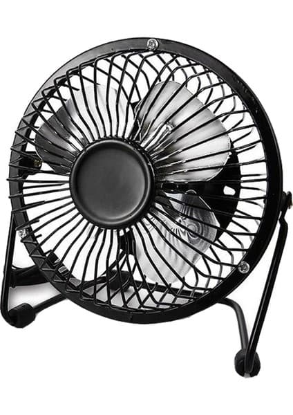 Robeve Masa Üstü USB Fan Soğutucu Vantilatör Klima USB Girişli Metal Serinletici Fan Vantilatör Masaüstü