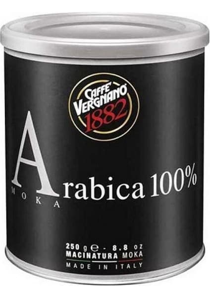 Vergnano Arabica 100% Moka | Filtre Kahve için Öğütülmüş (250 gr.)