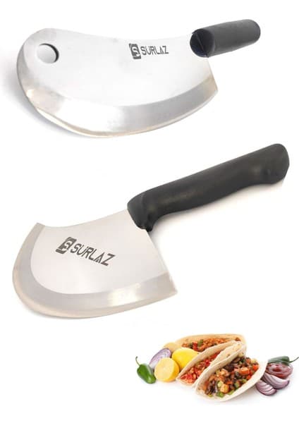SürLaz Pizza Bıçağı Salata Bıçağı Mutfak Bıçak Seti Börek Bıçağı Satır Zırh Bıçak Seti 2 Parça