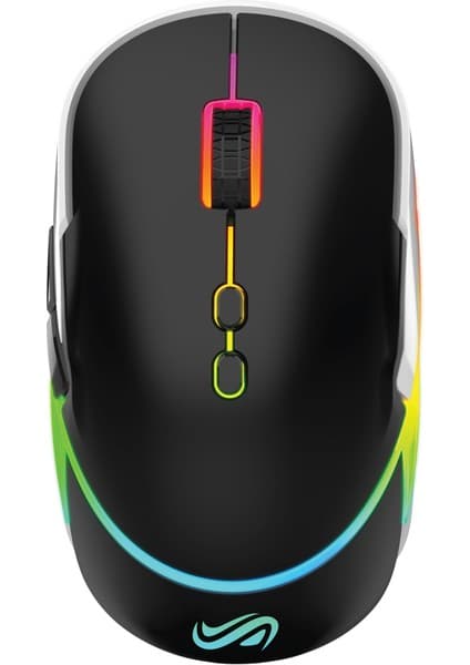 Gtx Indıgo Kablosuz Oyuncu Mouse 4000 DPI RGB Özellikli Siyah Renkli Oyun İçin Tasarlandı