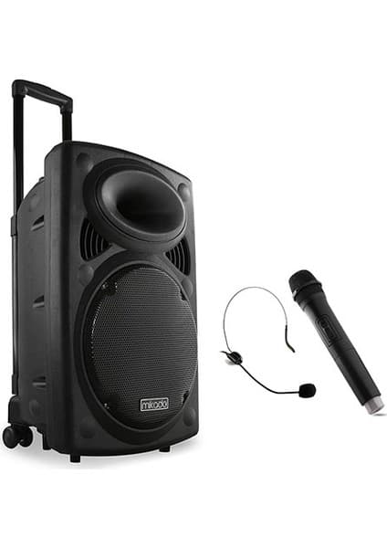 Mikado MD-86KP V1 30W USB/BT/TF/TWS Kablosuz Mikrofonlu Toplantı-Parti Hoparlör
