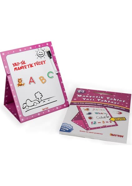 DIYTOY 8512 Manyetik Tablet Yazı Tahtası Pembe