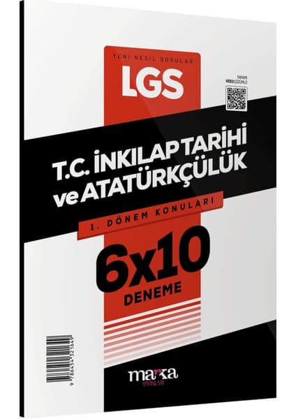 Marka Yayınları 2025 LGS 1. Dönem Konuları T.C. İnkılap Tarihi ve Atatürkçülük 6 Deneme