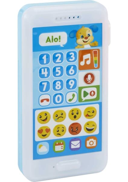Fisher-Price Eğlen & Öğren İnteraktif Akıllı Telefon Emojili Sesli Mesaj Kaydeder Özellikli