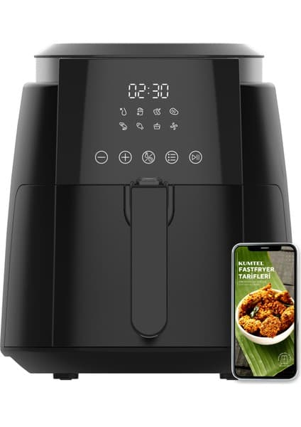 Kumtel Digital Fastfryer 5,5 L Haf-02(Yağsız Fritöz Airfryer)