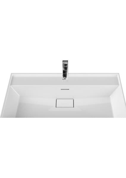 Turkuaz Seramik Sharp Etajerli Lavabo 80 x 48 cm