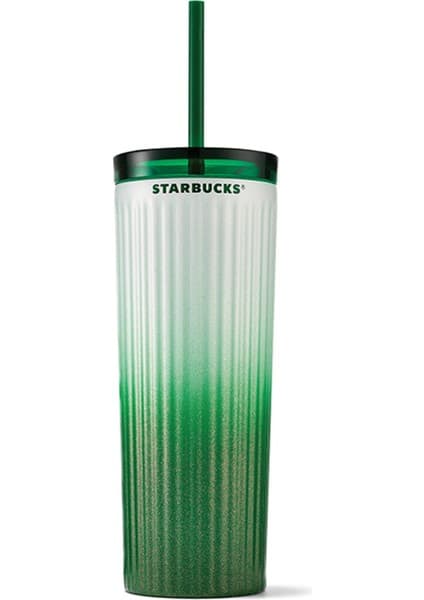 Starbucks Paslanmaz Çelik Çift Kapaklı Termos Soğuk Içecek Bardağı 473 ml Renkli Model ile Soğuk İçecekler İçin 11139086
