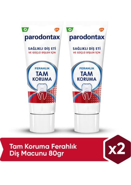 Parodontax Diş Macunu Sağlıklı Diş Eti ve Güçlü Dişler Ferah Nane Aromalı 2×50 ml İngiltere