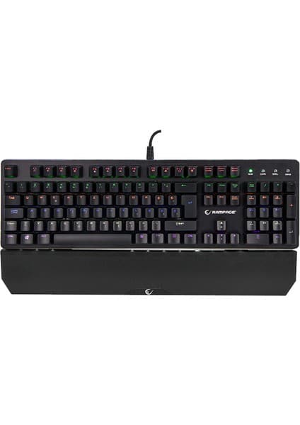 Rampage Kb-R91 Optik Mekanik Su Geçirmez LC Layout Optical Switch Oyuncu Klavyesi