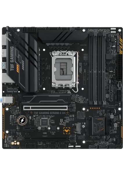 Asus Tuf Gamıng B760M-E D4 Intel B760 Lga1700 DDR4 5333 Dp Hdmı 2X M2 Usb3.2 Aura Rgb 2.5Gbit Lan Matx (Tuf Gamıng B760M-E D4) Anakart
