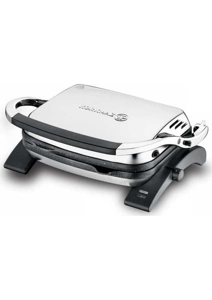 Korkmaz A328-05 Tostkolik 1800 W Tost Makinesi - Izgara Fonksiyonu, Sökülebilir Granit Döküm Plaka, İnoks